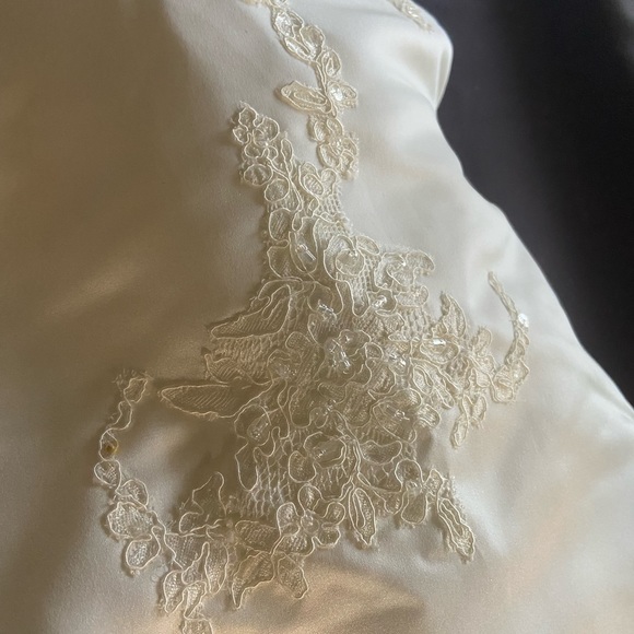 Wedding Gown plus size pearl cream - Picture 11 of 14